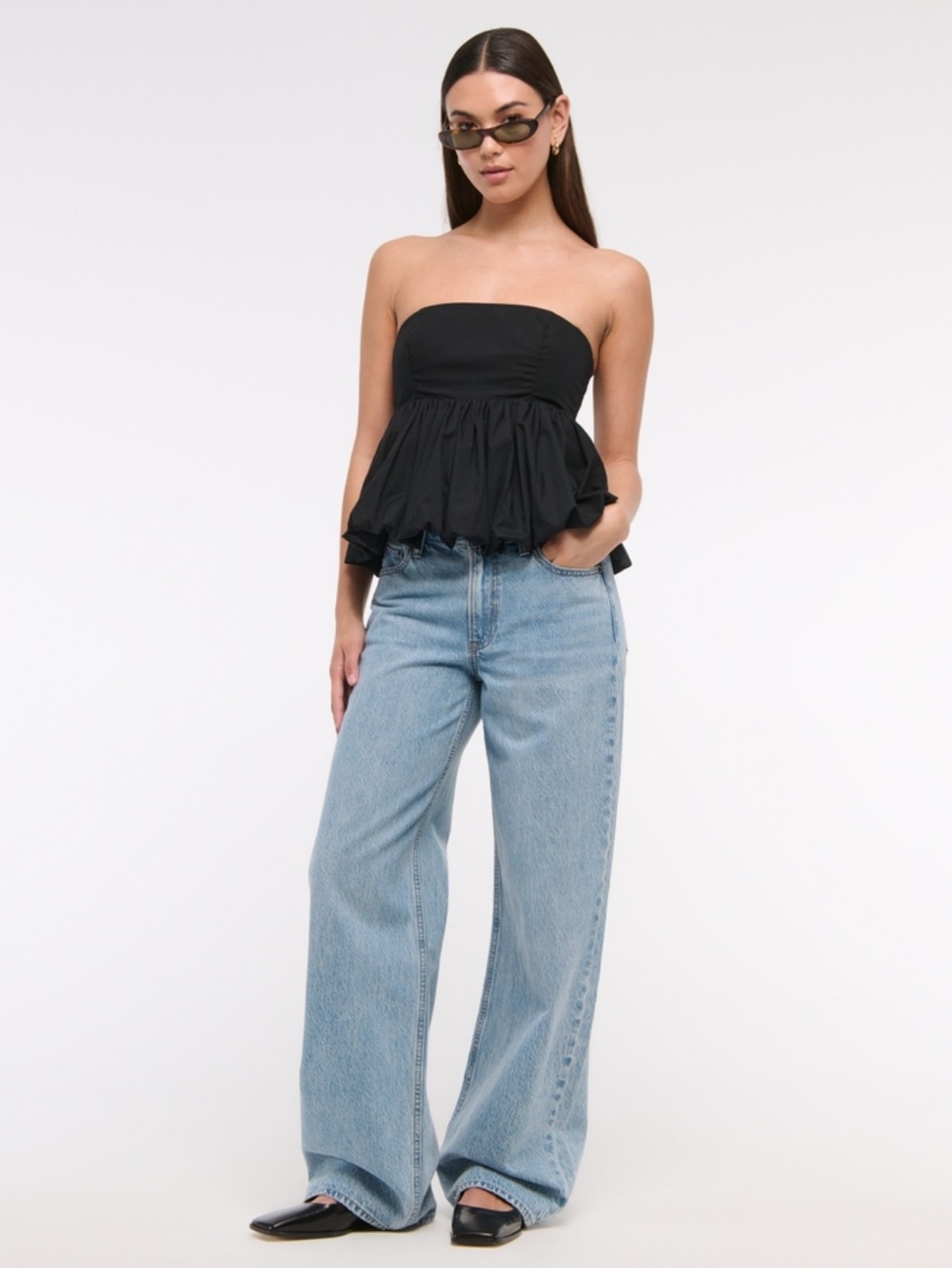 Abercrombie Bubble Hem Top - Picture 7 of 7